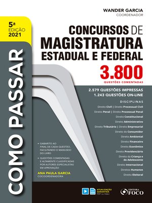 cover image of Concursos de magistratura estadual e federal